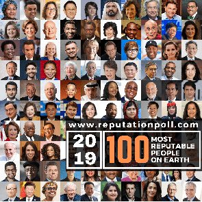 Akufo-Addo, Pope Francis, others named in 2019 list of 100 Most Reputable People on Earth