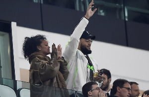 Rihanna watches as Partey's Madrid lose to Juventus