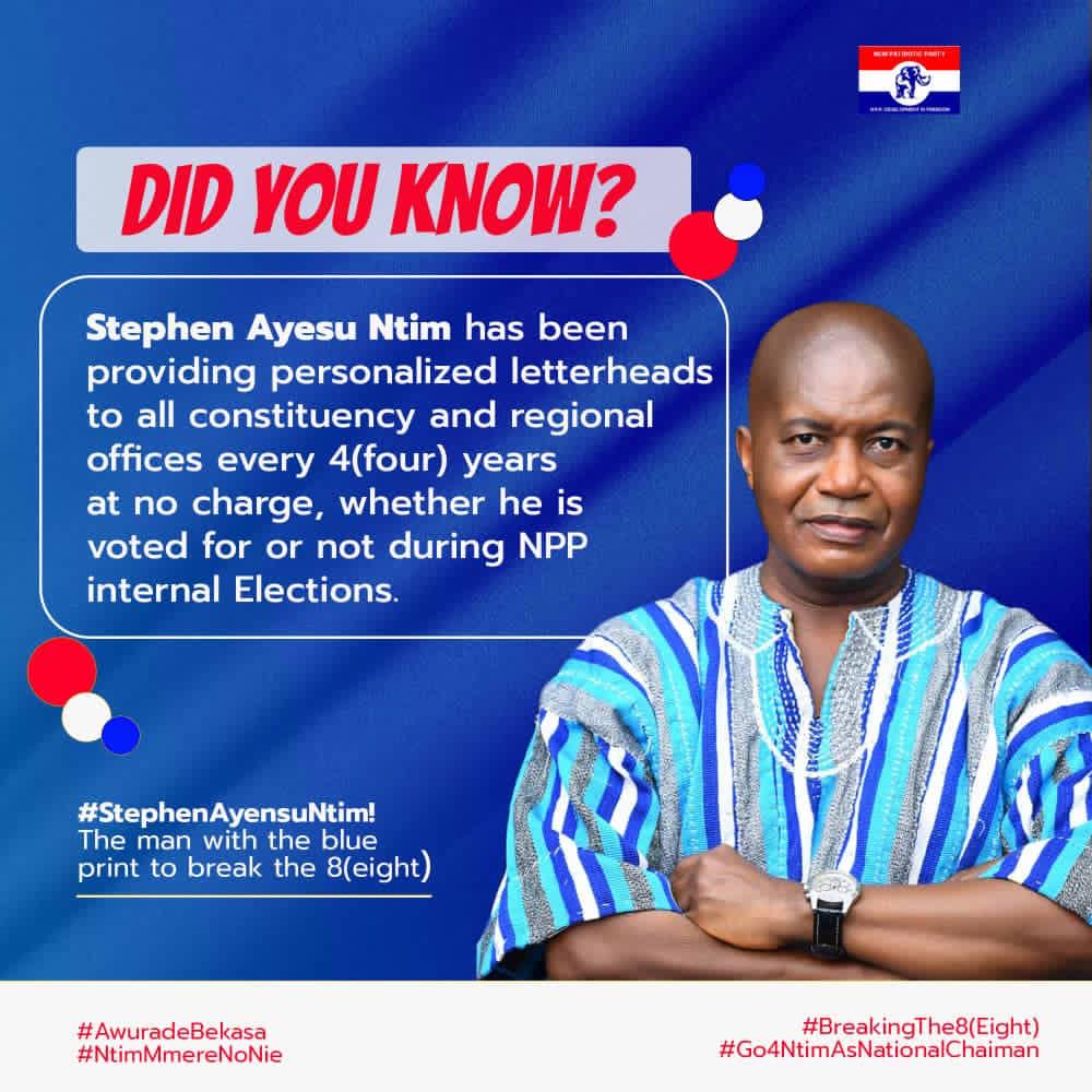 Mr Stephen Ayesu Ntim is the Best Among All Those Vying For The Chairmanship Position, I bear the Testimony – A Longest Serving Constituency Executive