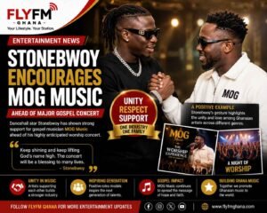 Stonebwoy Encourages MOG Music Ahead of Major Gospel Concert