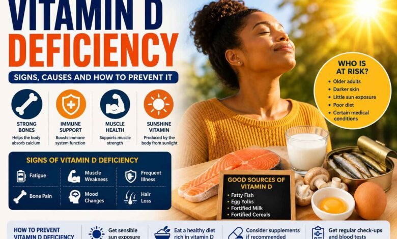 Vitamin D Deficiency Signs, Causes and How to Prevent It