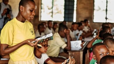 Ghana students education classroom