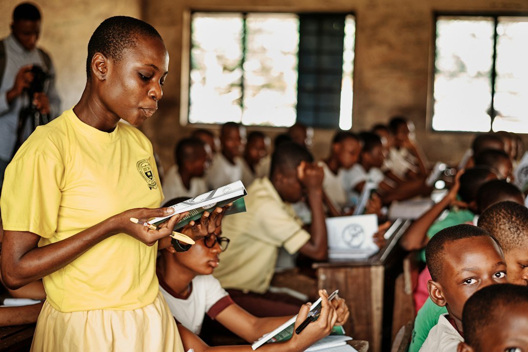 Ghana students education classroom