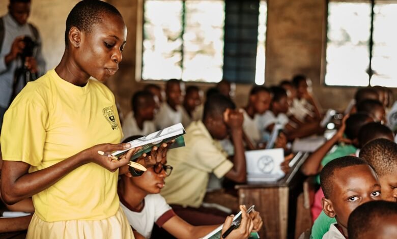 School classroom used as an illustrative image for Ghana teacher salary and education news