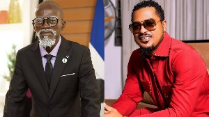 Van Vicker and Lil Win pictured together in coverage of the defamation lawsuit