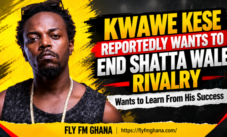 Kwaw Kese Reportedly Wants to End Shatta Wale Rivalry and Learn From His Success